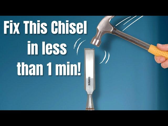 Sharpen The Worst Bench Chisel Imaginable in Less Than 1 Minute!