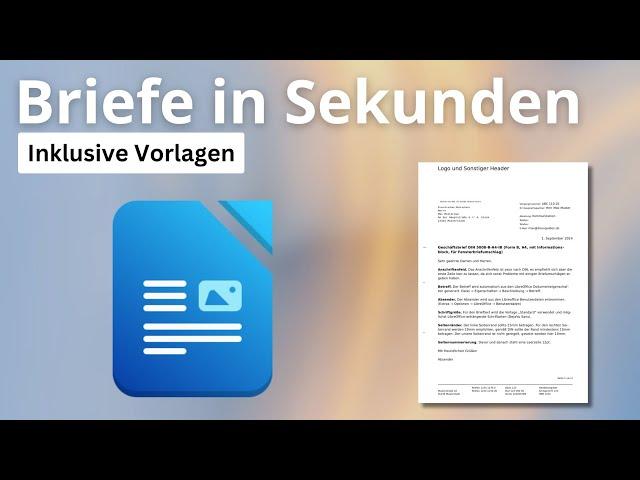 Briefe in DIN-Norm auf Linux erstellen (Libre Office Writer, Vorlagen)