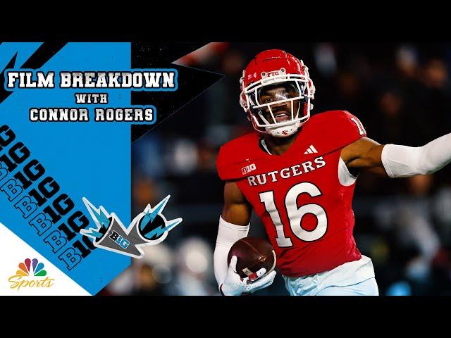 Rutgers CB Max Melton highlights | Big Ten Film Breakdown | NBC Sports