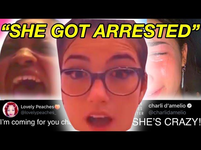 Peaches threatens Charli Damelio! Peaches got ARRESTED! (She finds Charlis address)