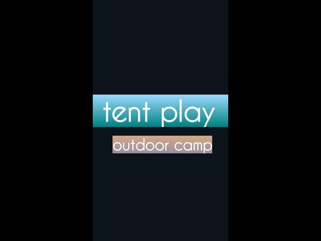 a bay bay tiktok -tent | outing #shorts