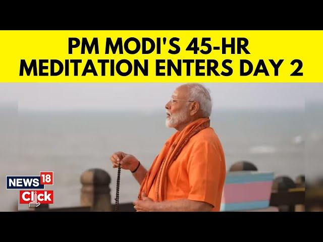 Modi Meditation | Second Day Of PM Modi's Spiritual Retreat In Kanniyakumari | N18V