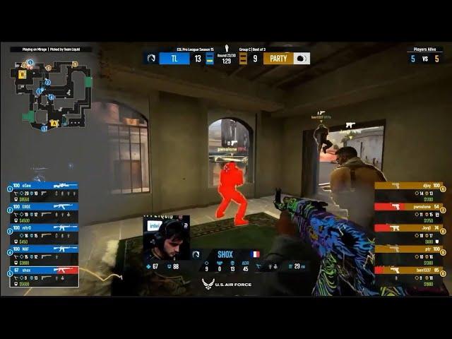 Liquid shox sneaky beaky ACE | Liquid vs Party CSGO latest highlights | KingoCSGO