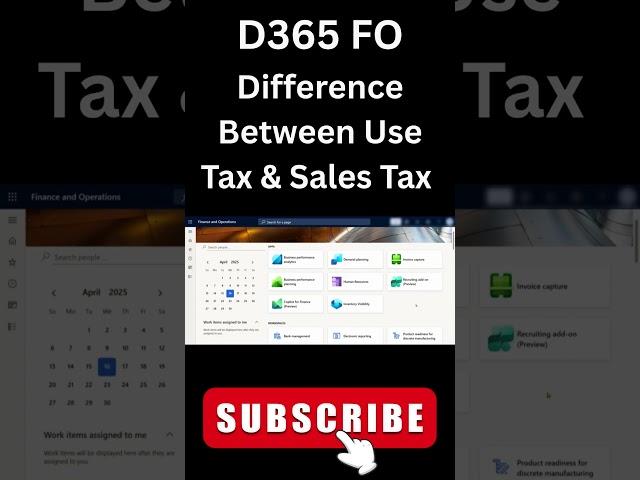 D365 FO Use Tax Explained: Setup And Purchase Order Demo | Finance And Operations