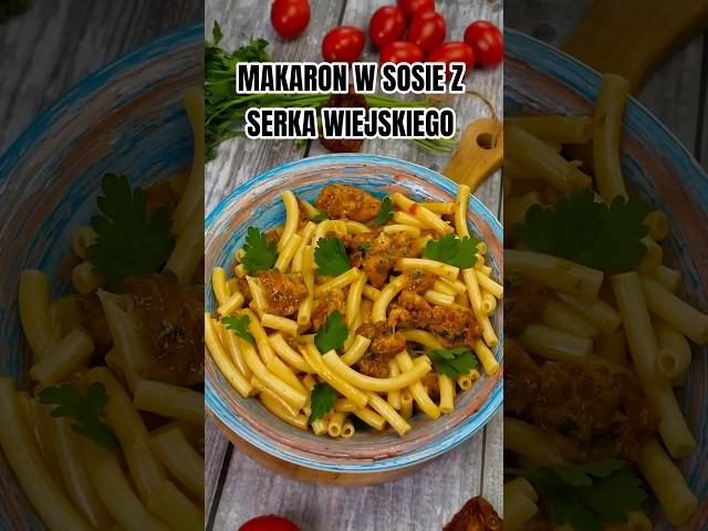 Makaron z kurczakiem, pomidorami suszonymi w sosie z serka wiejskiego  #fitprzepisy #redukcja