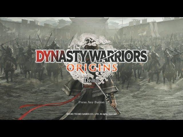 DYNASTY WARRIORS: ORIGINS (PS5 Pro Enhanced) - Complete Demo Gameplay [4K60HD]