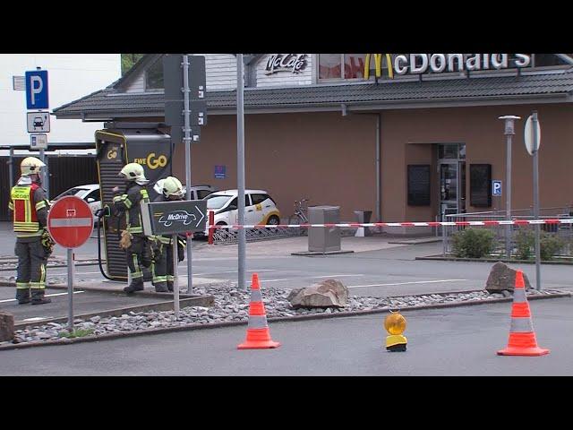 Brandanschlag auf McDonalds Filiale in Zwickau