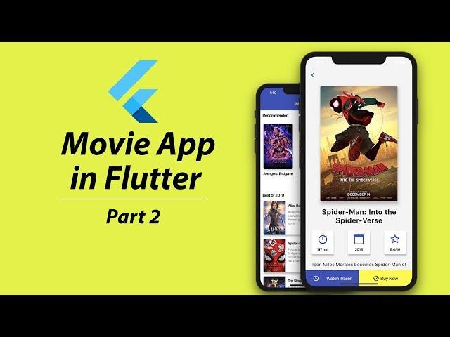 Flutter Movie App Tutorial | Part 2 | Flutter UI