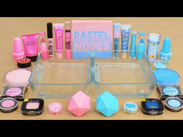 Pink vs Blue - Mixing Makeup Eyeshadow Into Slime ASMR