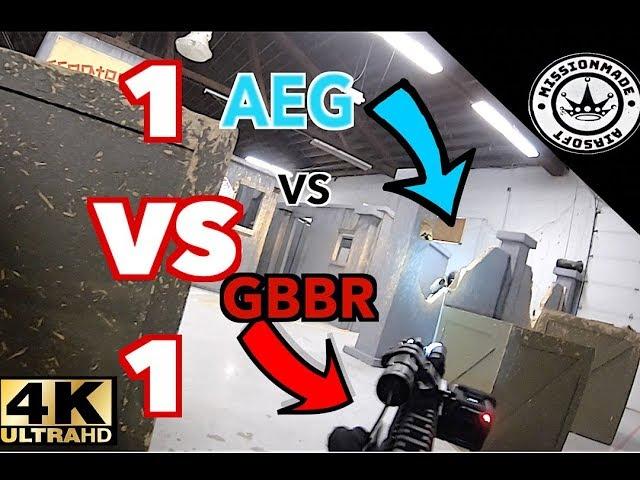 1v1 Airsoft CQB (INTENSE) | Gas Rifle vs AEG || The Airsoft Factory