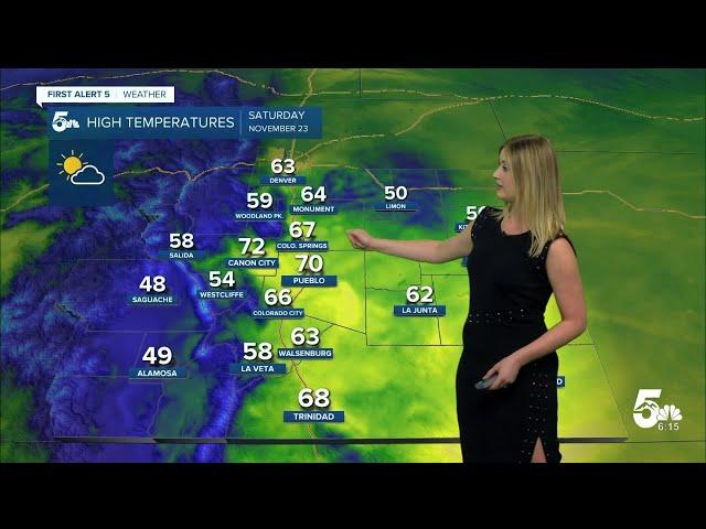 A  stunning Saturday is in store for Colorado with sunshine and warmth