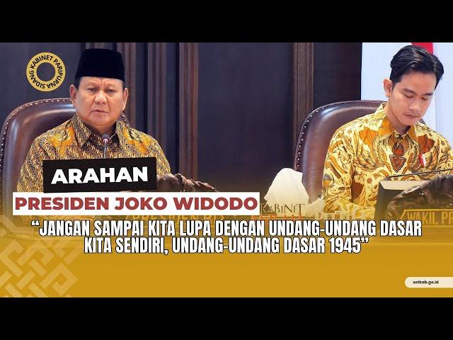 Pengantar SKP Perdana Presiden Prabowo Subianto, Rabu (23/10)