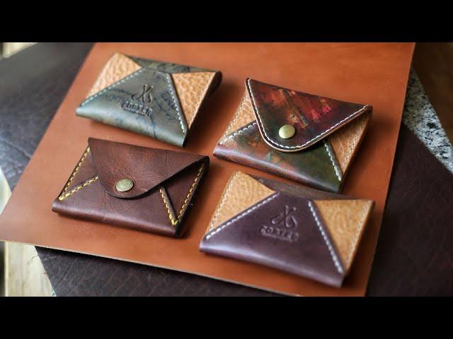 Making the DOUBLE Envelope Wallet from Leather