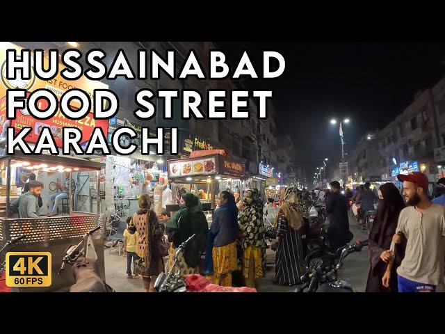 Hussainabad Food Street Karachi - Walking Tourist 4K