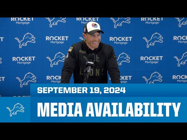 Detroit Lions coordinators meet with the media | September 19, 2024