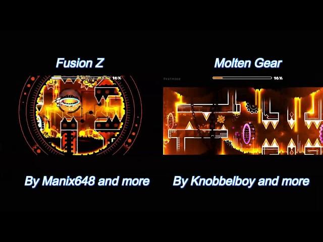 Fusion Z VS Molten Gear - Geometry Dash 2.11