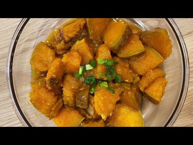 Stir Fry Pumpkin recipe in a simple & nice way 炒南瓜 / 金瓜 原来可以这么简单