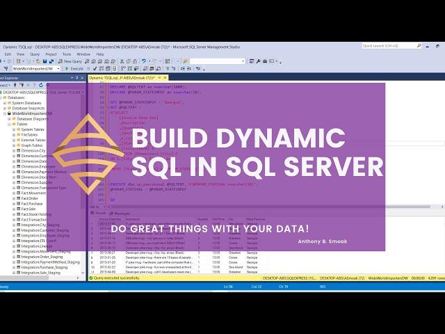 Build Dynamic SQL in SQL Server