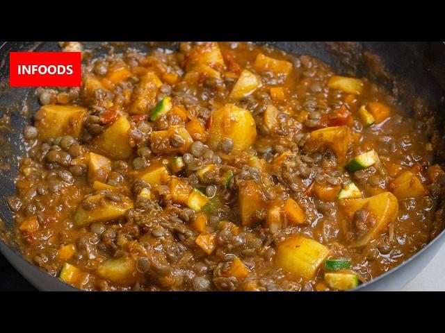 Lentils Stew Recipe | How to Cook Lentils and Potatoes Stew | Infoods