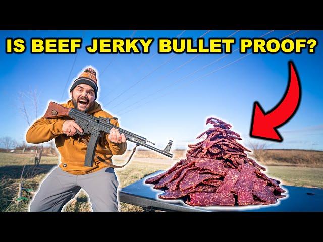 Can BEEF JERKY Stop a Bullet? (Surprising Result)