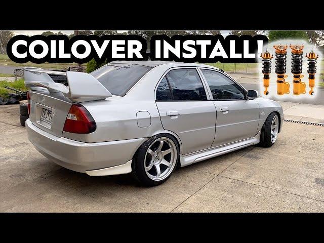 BUDGET EVO BUILD COILOVER INSTALL! (CE Lancer)