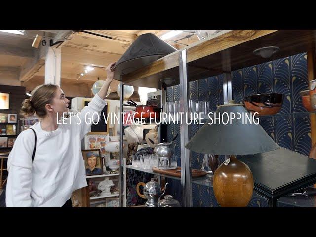 let's go vintage furniture shopping for my new home | vintage shopping series