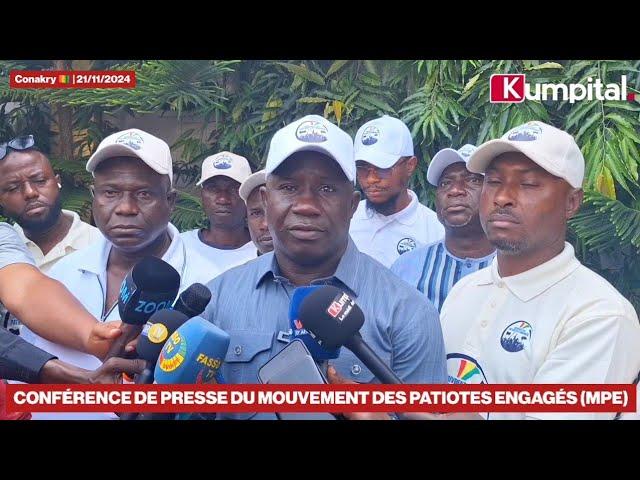 Conakry   | Conférence de presse du Mouvement des Patriotes Engagés (MPE)