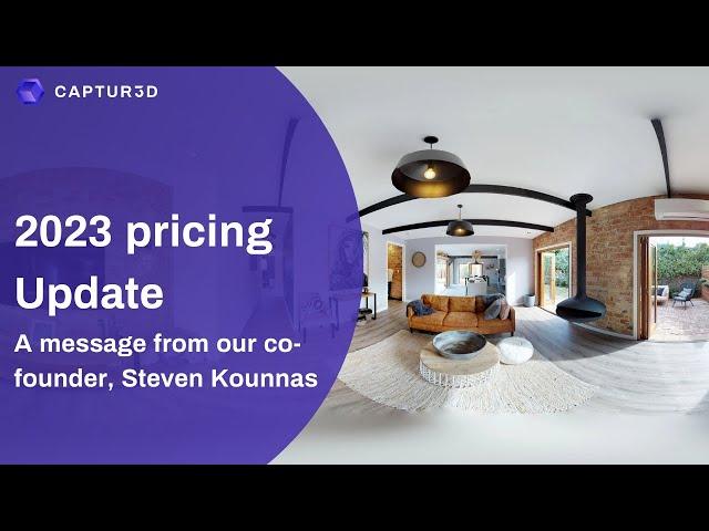 CAPTUR3D Pricing Update 2023 - A message from our co-founder, Steven Kounnas