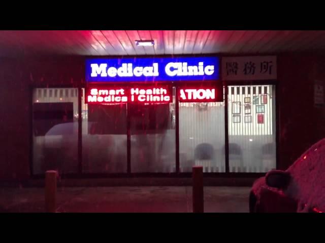 Medical LED SIGNS in 2 window P10 Red LED Digital  Programm