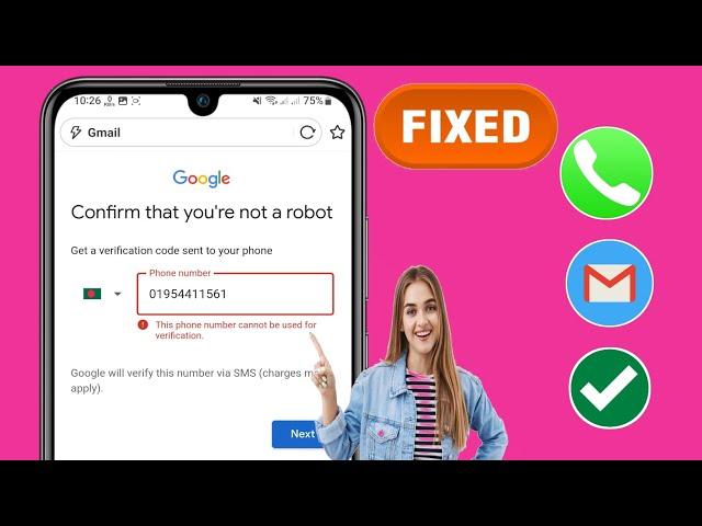 How To Fix This Phone Number Cannot Be Used For Verification Gmail (2024) || Gmail Account