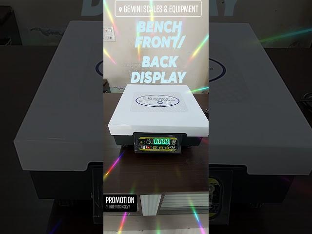 BENCH FRONT / BACK DISPLAY. SIZE 250*250MM CAPACITY 50KG, SIZE 300*300 MM CAPACITY 100KG