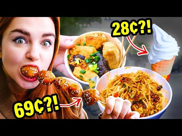 Everything I Ate for $10 in China (Best Noodles of My Life!!)