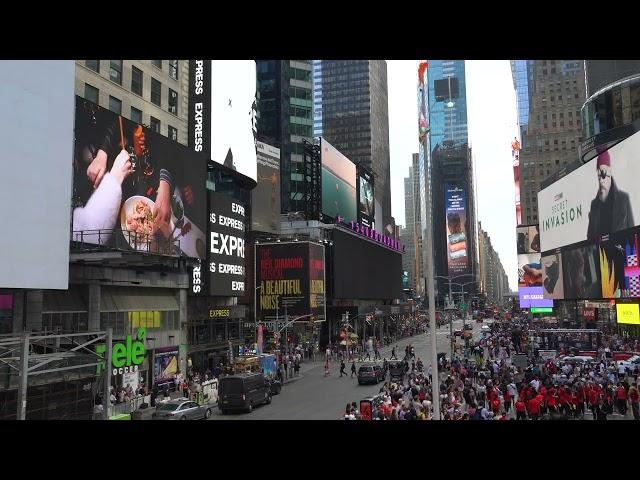 filming Times Square Billboards