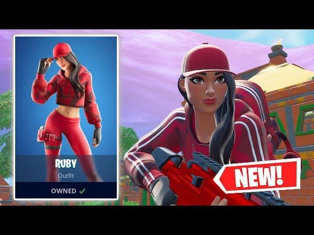 NEW RUBY Skin Gameplay in Fortnite!