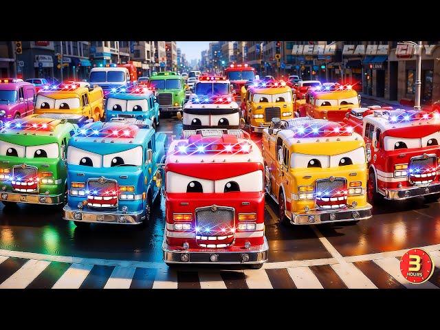 Hero Cars 2024 Movie Marathon: Nonstop Road Rage, Chase Scenes & Fire Truck Rescues!