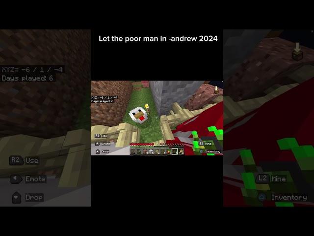 chicken, im gonna have to shove you in -andrew 2024 #shorts