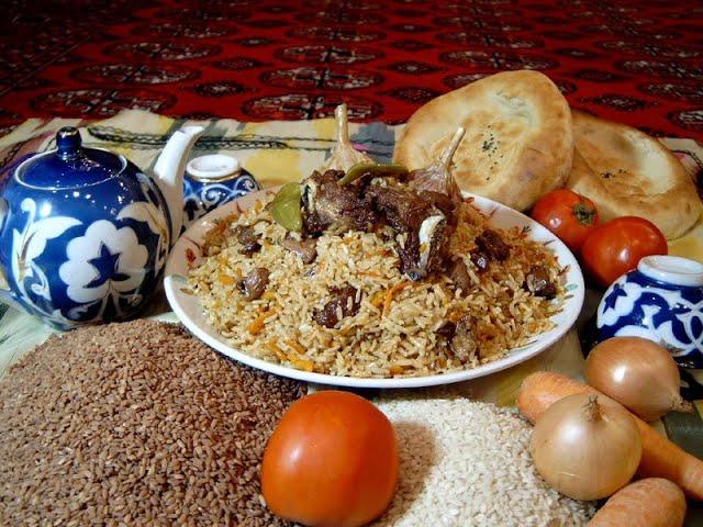 How to cook real Uzbek pilaf at home. Saucepan and electric stove.