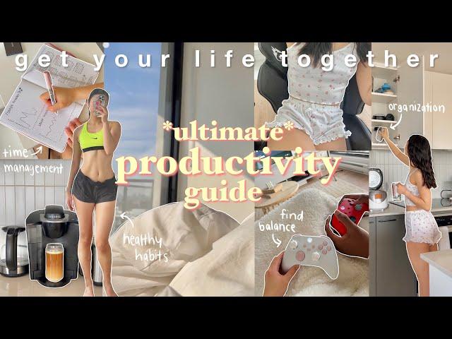 how to *actually* be productive ‧₊˚️⊹ life-changing tips, time management, productive vlog