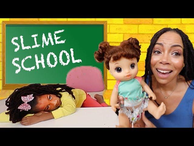 New Student at Slime School !!! New Toy School