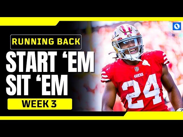 MUST Start or Sit Running Backs for Week 3 | 2024 Fantasy Football