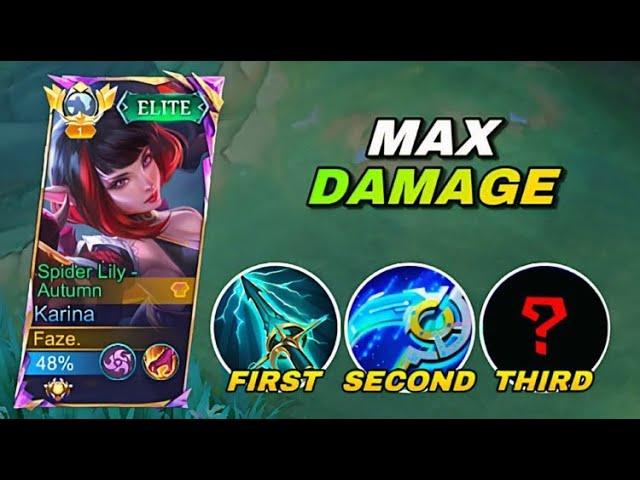 FINALLY... I GOT MAX DAMAGE USING THIS NEW KARINA BROKEN BUILD!!