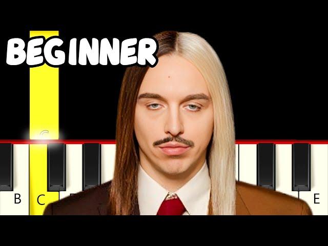 Espresso Macchiato (chorus) - Tommy Cash - Fast and Slow (Easy) Piano Tutorial - Beginner