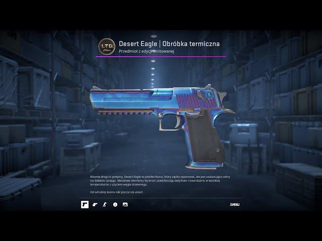 CS2 Desert Eagle Heat Treated Blue Gem Pattern 347 - In Game Inspect