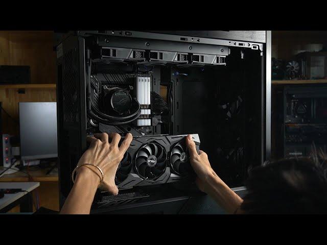 ROG PC Build Intel i9 10900K ROG RTX2080Ti Z490-E TOUGHRAM RGB 32G  - Timelapse (Part 1)