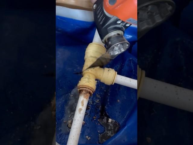 Leaking plastic pipe fitting! #howto #diy #ytool #shortsfeed A#asmr #asmrvideo #subscribe #tools