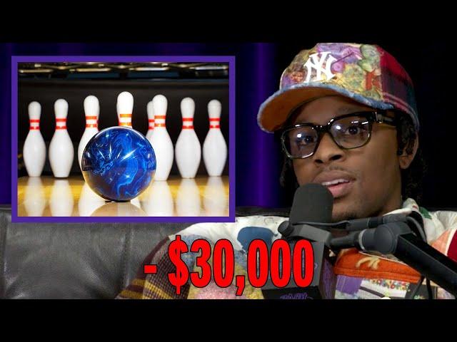 Toosii Lost $30,000 Bowling