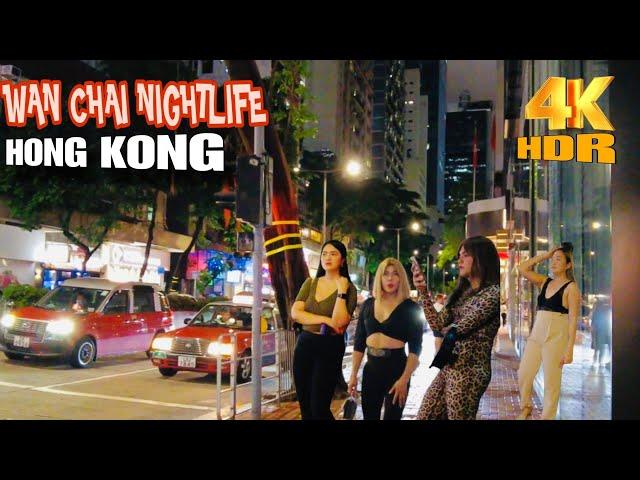 Hong Kong's Red Light Zone District Tour | WAN CHAI Street Walk #4k #hongkong #trending