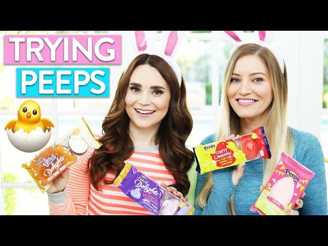 TRYING FUN PEEPS FLAVORS w/ iJustine!