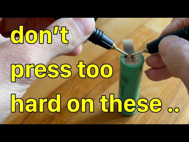 How to Spot Weld Nickel Strips onto 18650s - DH30 Portable Spot Welder