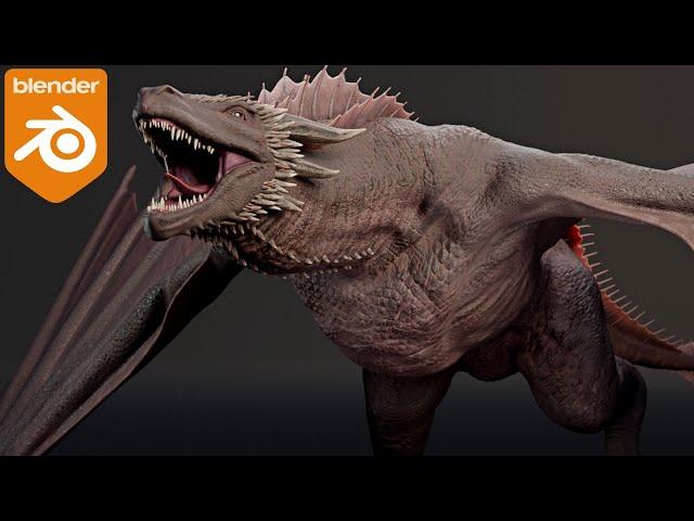 Creating A Game of Thrones dragon in Blender 3D